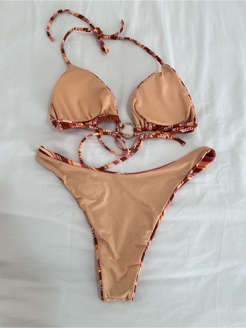 Princess Polly Layla Bikini Set in Brown size S - Picture 4 of 5